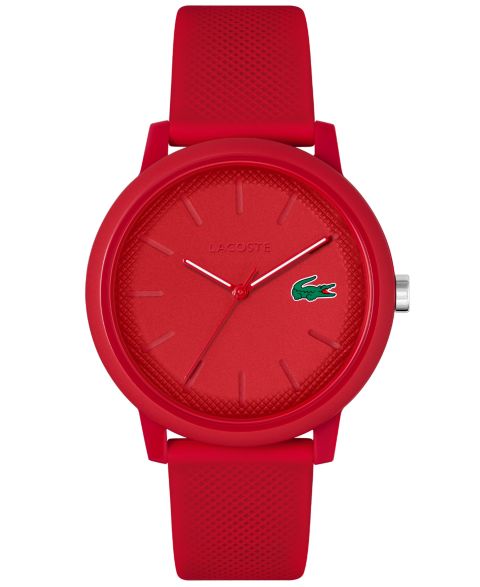 Мужские часы Lacoste L.12.12 Red Silicone Strap Watch 42mm