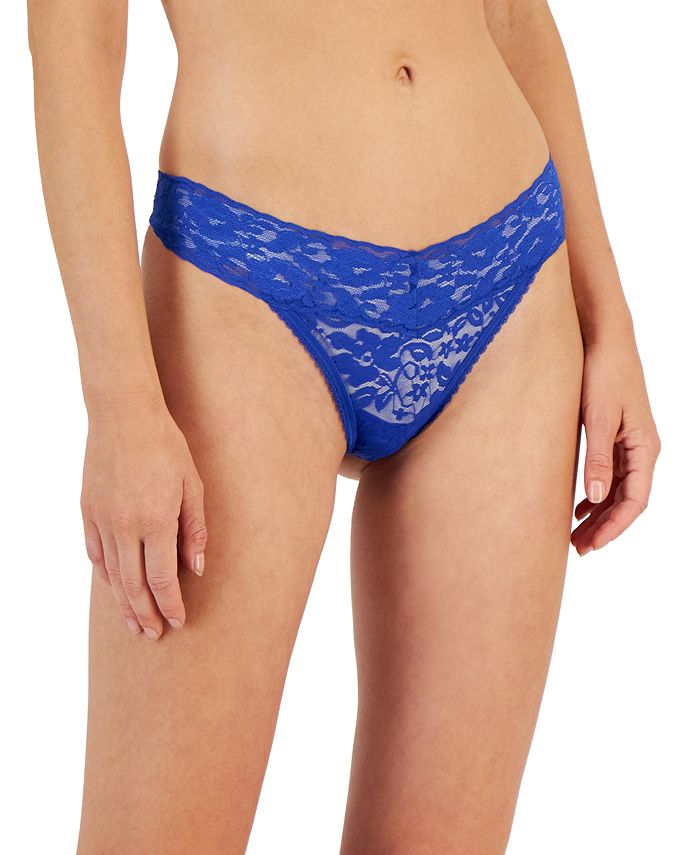 I.N.C. International Concepts Women's Lace-Trim Thong Underwear, Created  for Macy's - Macy's