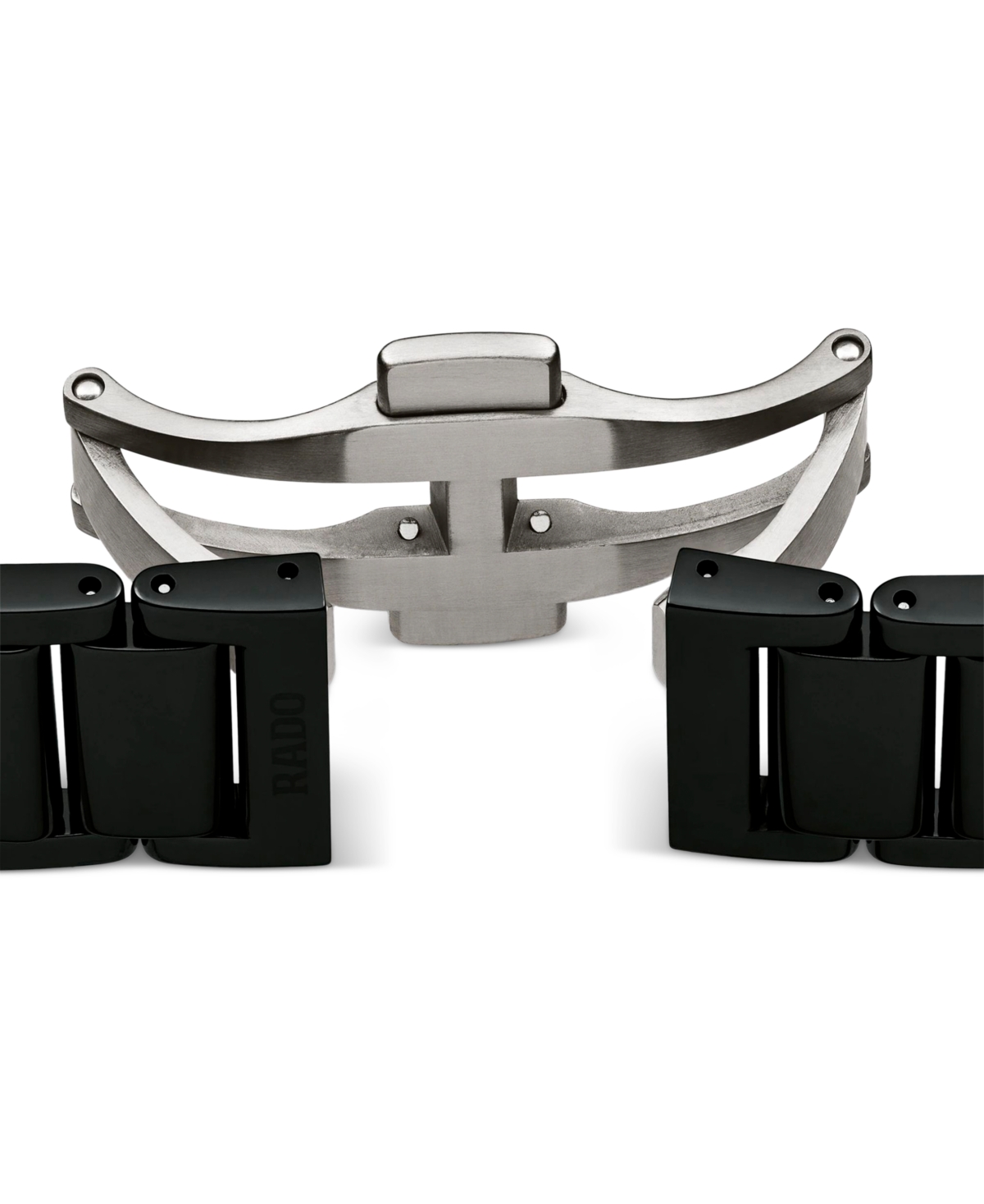 Rado Unisex Swiss Automatic True Secret Black Ceramic Bracelet Watch 40mm In No Color