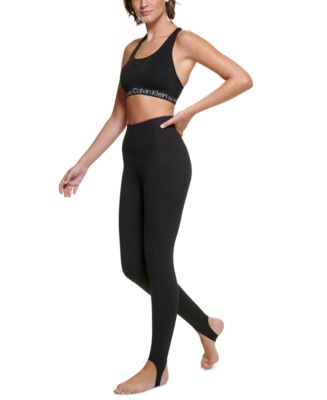 Calvin Klein Women's Super High Waist Full-Length Stirrup Leggings - Macy's