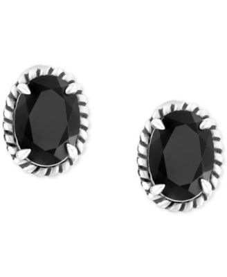 EFFY Collection - Onyx Oval Stud Earrings in Sterling Silver