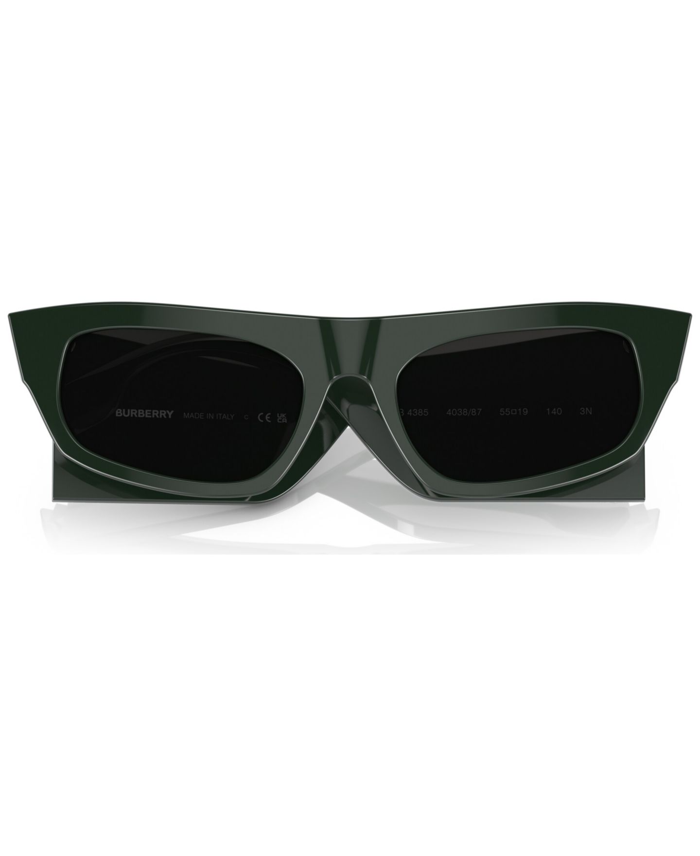Женские солнцезащитные очки Burberry Palmer, BE4385, цвет: Зелёный — фото 5