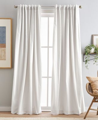 Sanctuary Back Tab Lined 2-Piece Curtain Panel Collection