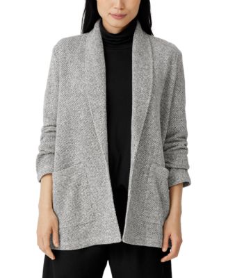 Eileen Fisher - Women's Shawl Neck Long Sleeve Blazer