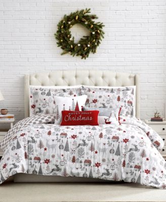 Holly Jolly Lane Reversible 6-Pc. Comforter Set, Full/Queen