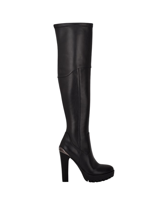 GUESS Women's Taylin Over The Knee Narrow Calf Boots Macy's