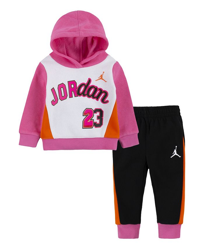 Jordan Baby Girls Hoodie and Joggers 2 Piece Set Macy s