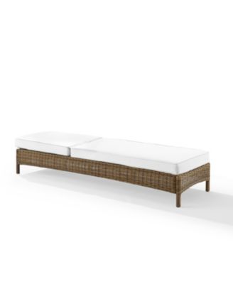 Bradenton Outdoor Wicker Chaise Lounge Sunbrella