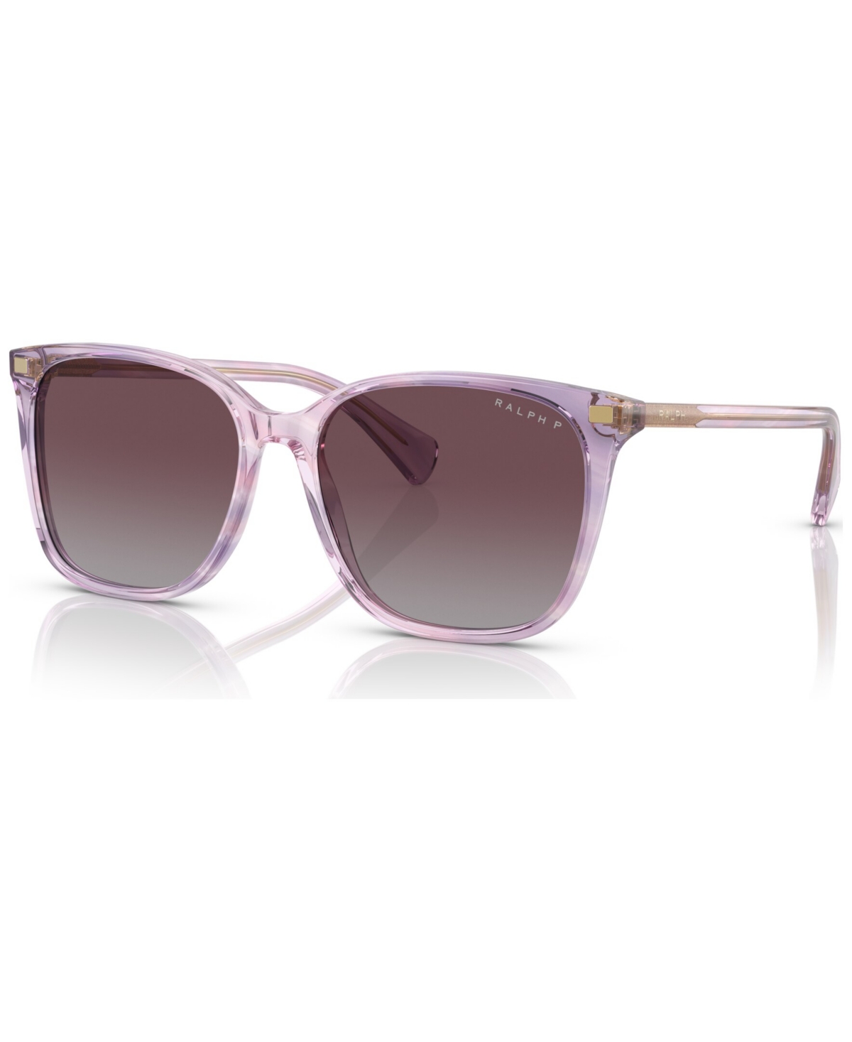 Women's Polarized Sunglasses, RA529356-p - Striped Purple