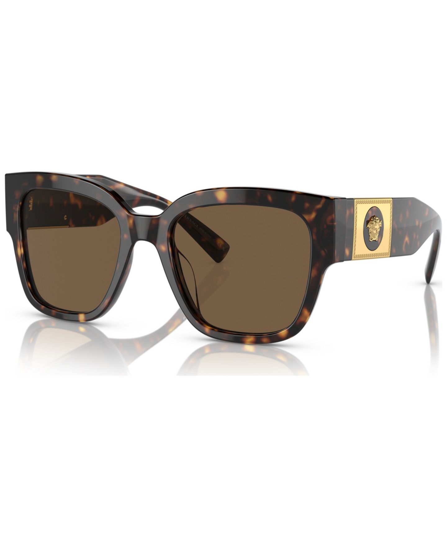 Женские солнцезащитные очки Versace Sunglasses, VE4437U, цвет: Гавана — фото 1