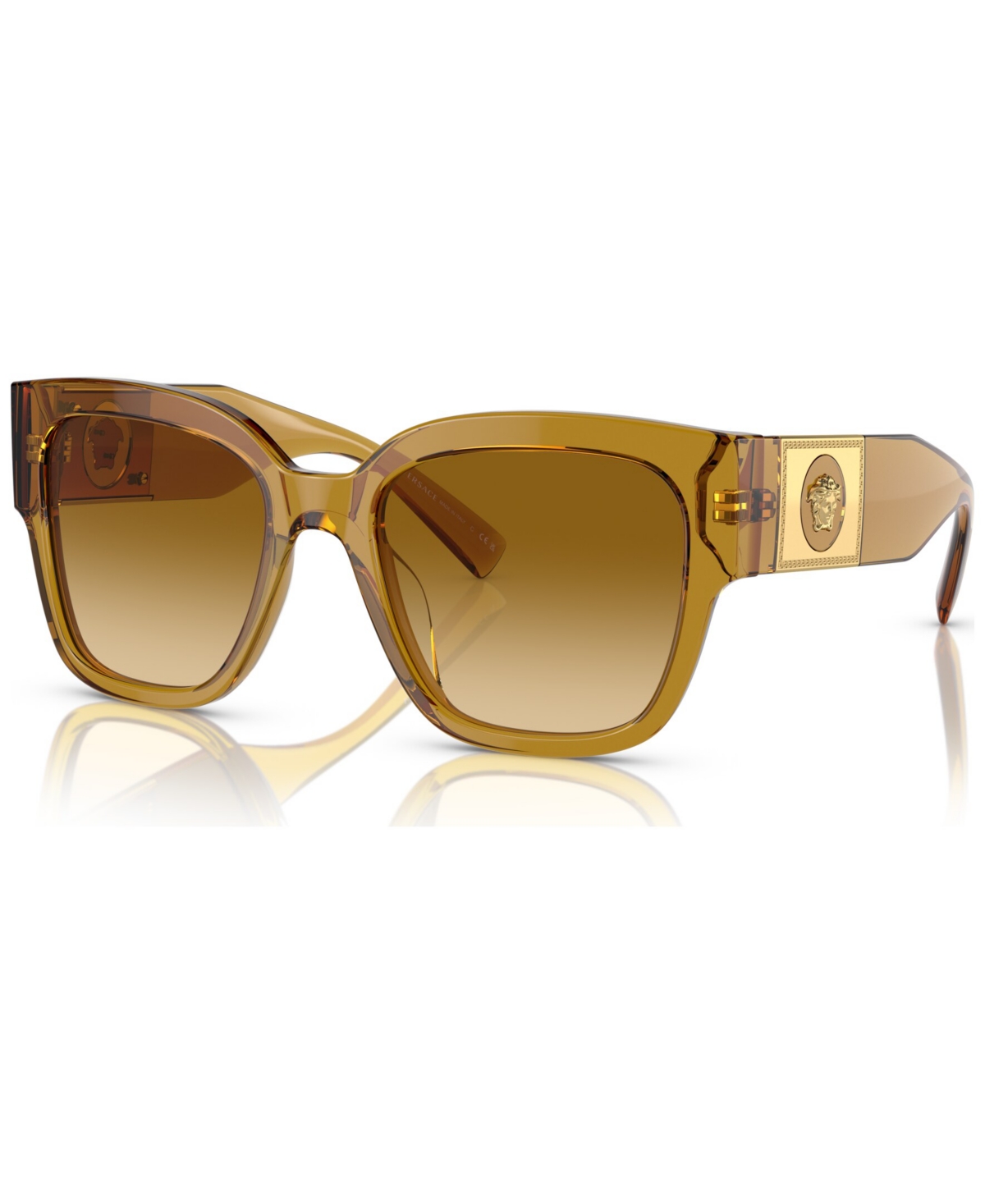 Shop Versace Women's Sunglasses, Ve4437u In Transparent Honey