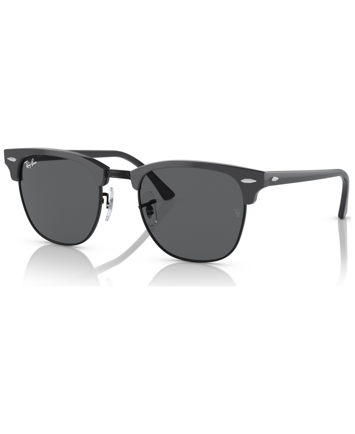 Ray Ban Sunglasses, Rb3016 Clubmaster In Gray On Black