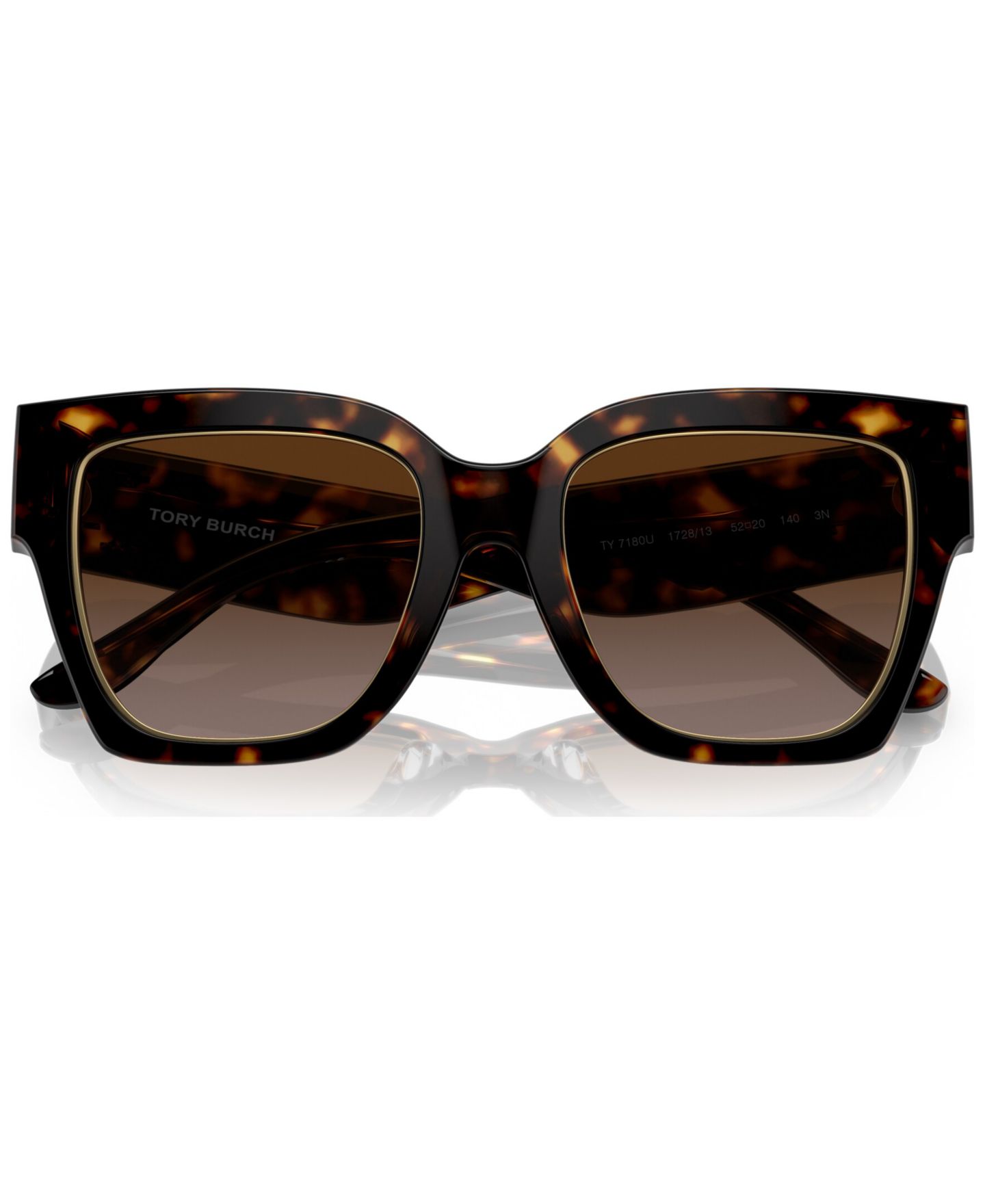 Женские солнцезащитные очки Tory Burch Sunglasses, TY7180U, цвет: Черепаховый / Коричневый градиентный — фото 5