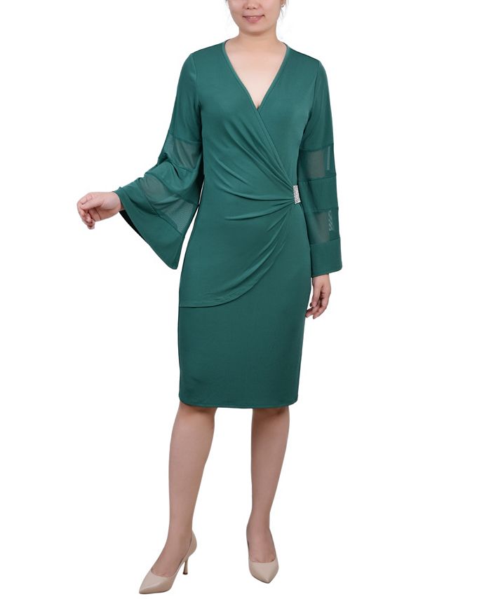 Sheer clearance wrap dress