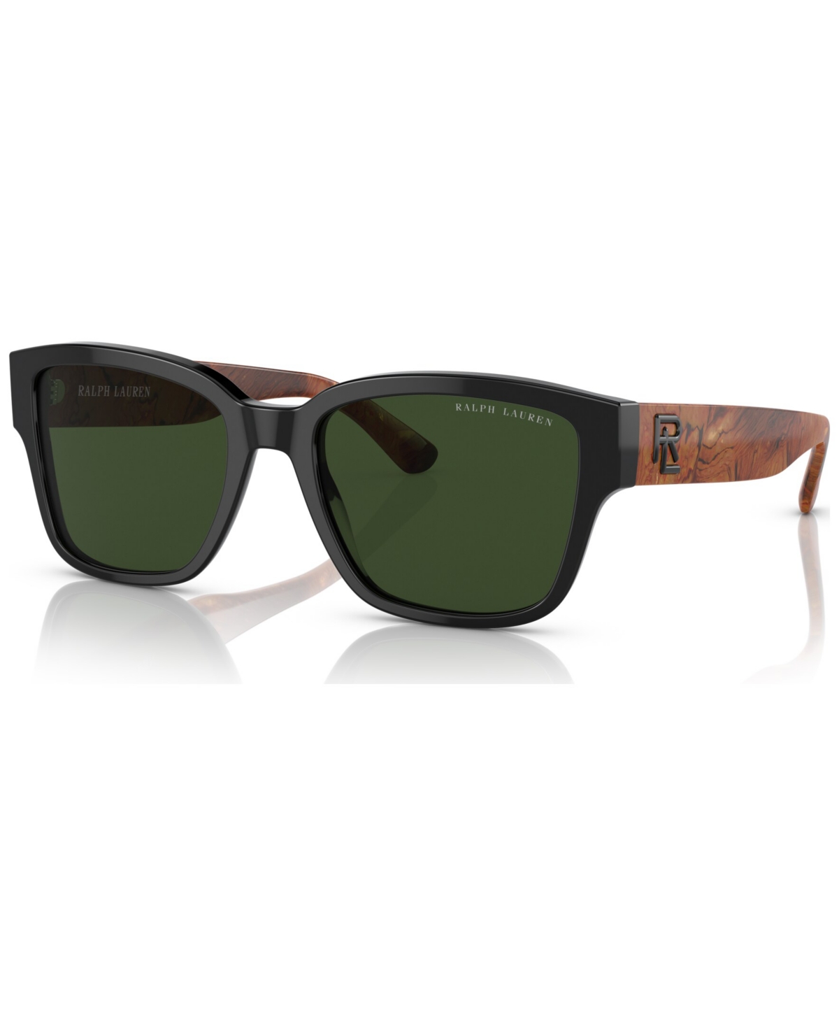 Shop Ralph Lauren Men's Sunglasses, Rl820555-x In Black