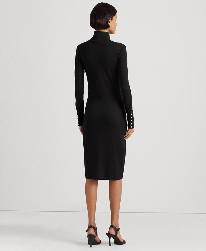 Lauren Ralph Lauren Women's CottonBlend Turtleneck Dress Macy's