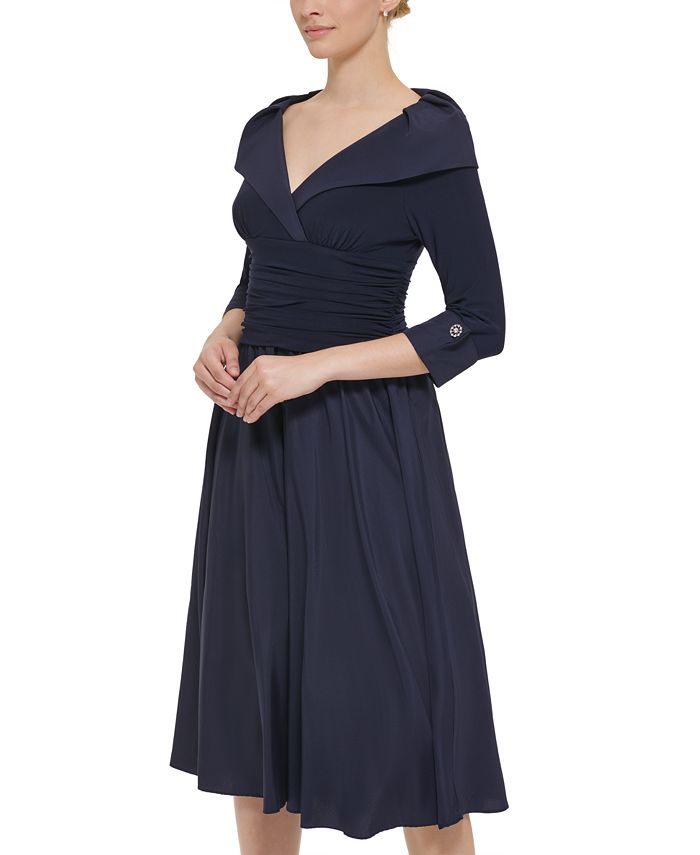 Jessica Howard Women's PortraitCollar Fit & Flare Dress Macy's