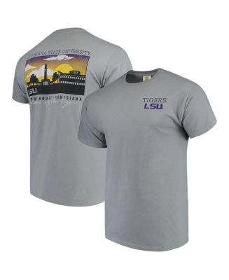 Men's Gray LSU Tigers Comfort Colors Campus Scenery T-shirt - Macy's