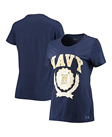 Women's Navy Navy Midshipmen T-shirt