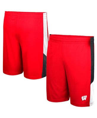 Men's Colosseum Red Wisconsin Badgers Very Thorough Shorts - Macy's