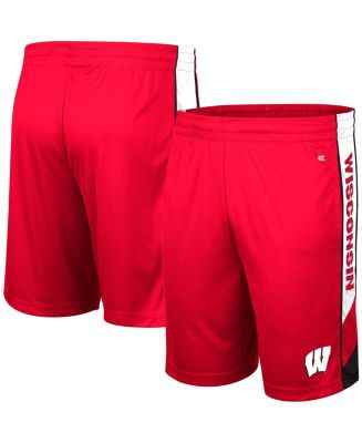 Men's Colosseum Red Wisconsin Badgers Pool Time Shorts - Macy's