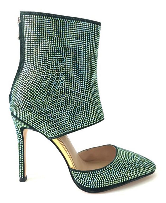 THINGS II COME Women s Jelyn Luxurious Rhinestone Dressy Shooties