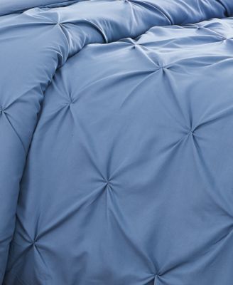 Pintuck 3 Piece Duvet Cover Set, Full/Queen