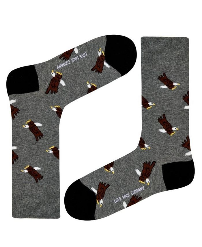 Love Sock Company Women's Eagles WCotton Dress Socks with Seamless Toe