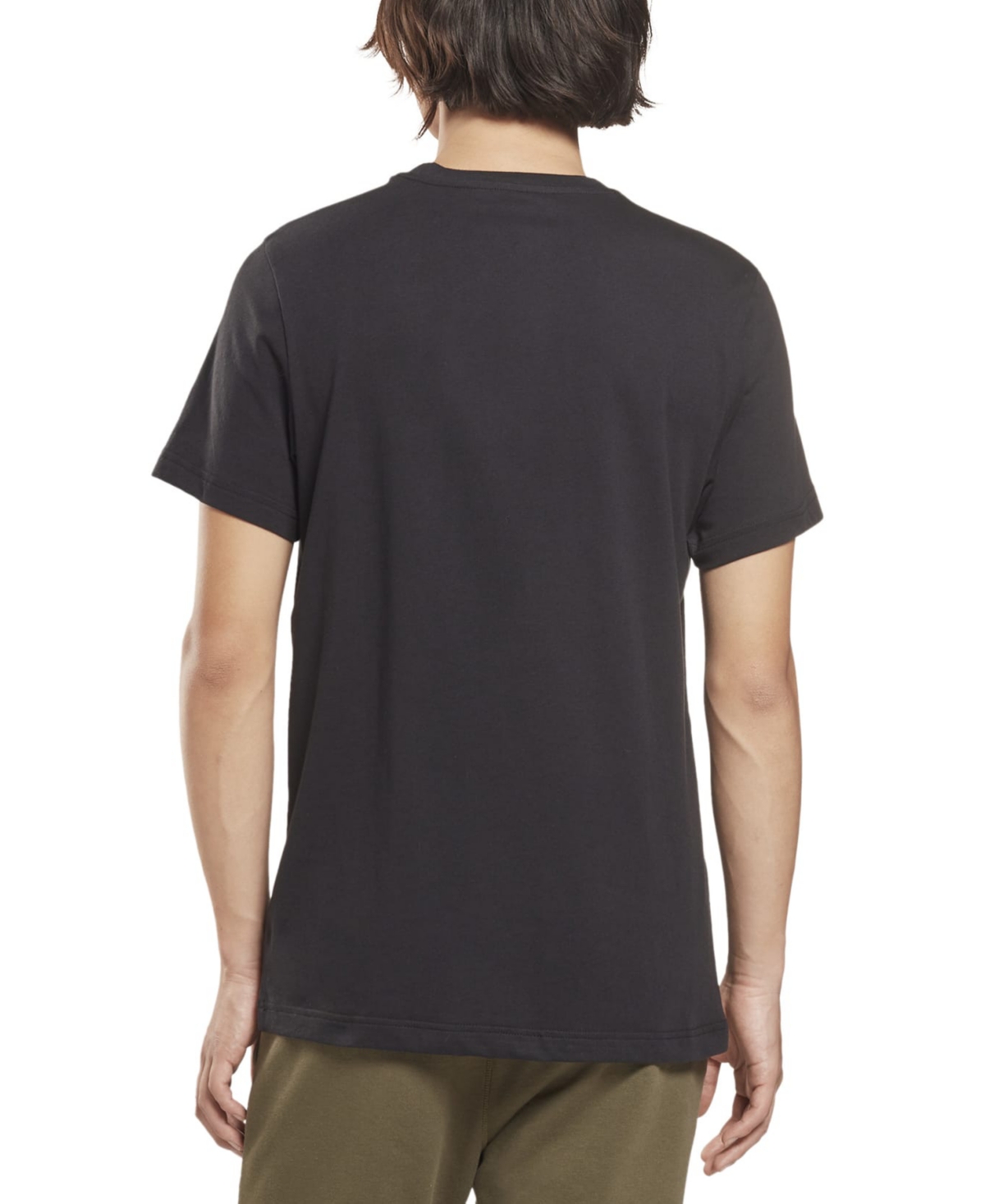 Reebok Men's Slim-Fit Identity Big Logo Short-Sleeve T-Shirt -White