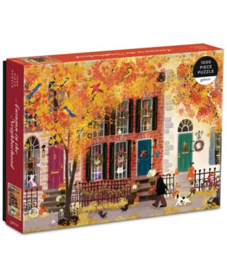 Galison - Autumn in the Neighborhood 1000-Piece Puzzle