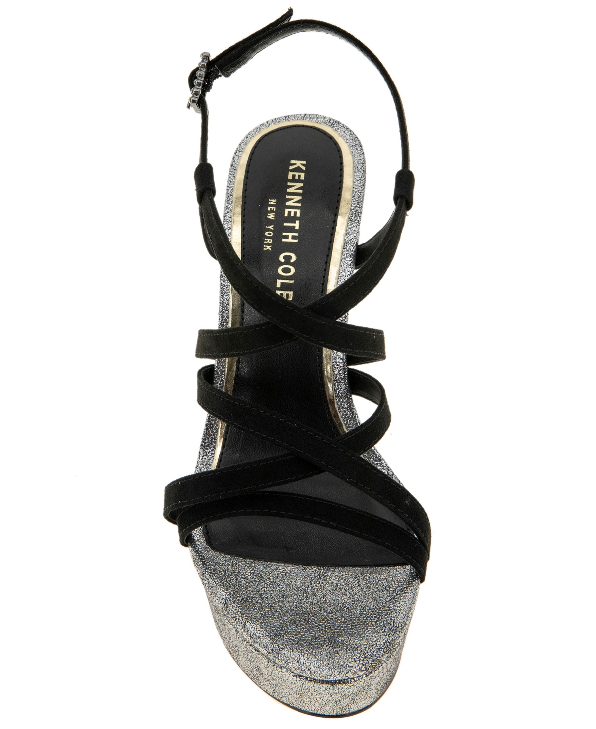 Kenneth Cole New York Women's Allen Strappy Platform Sandals - Pewter