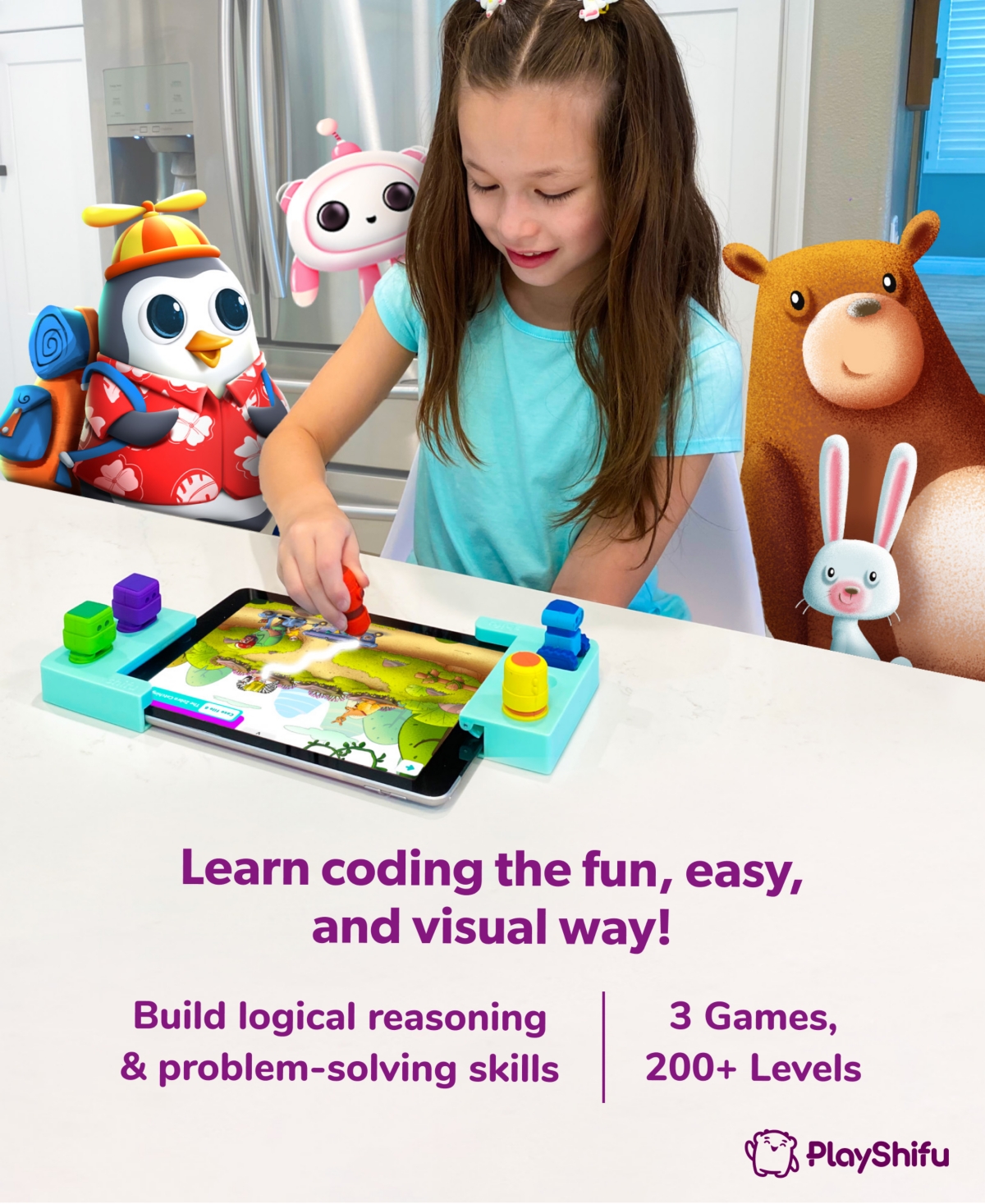 Shop Playshifu Tacto Coding Stem Interactive Coding Game Set, 7 Pieces In Open Misce