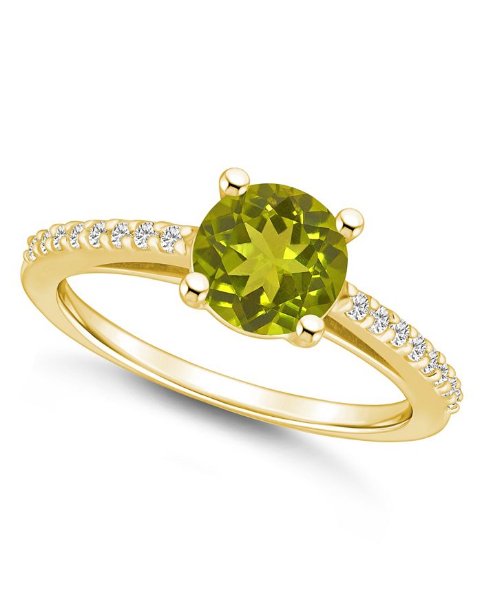 Macy's hotsell peridot ring