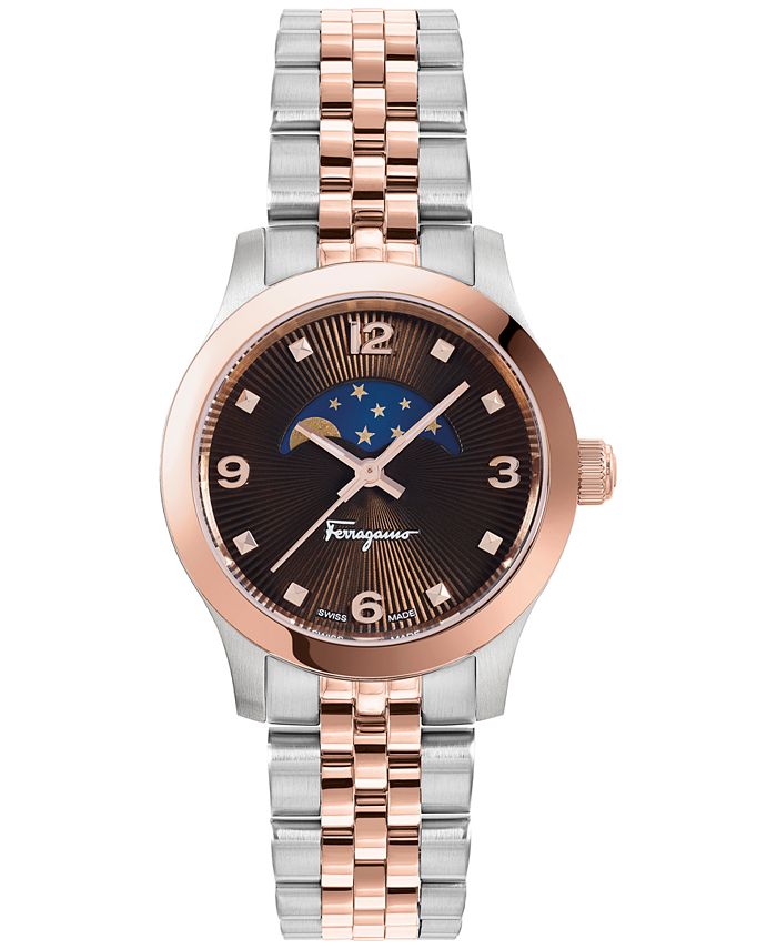 Salvatore Ferragamo Women s Swiss Duo Two Tone Stainless Steel