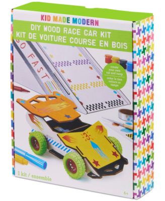 Kid Made Modern DIY Wooden Race Car-Decorating Kit