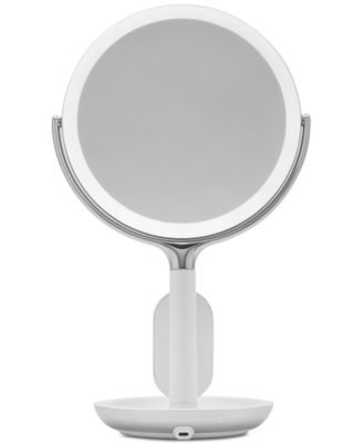 SpaStudio Vanity 8-inch Mirror with Built-In Qi Wireless Phone Charger, 5X and 10X Magnification