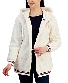 Women's Open-Front Hooded Fleece Jacket