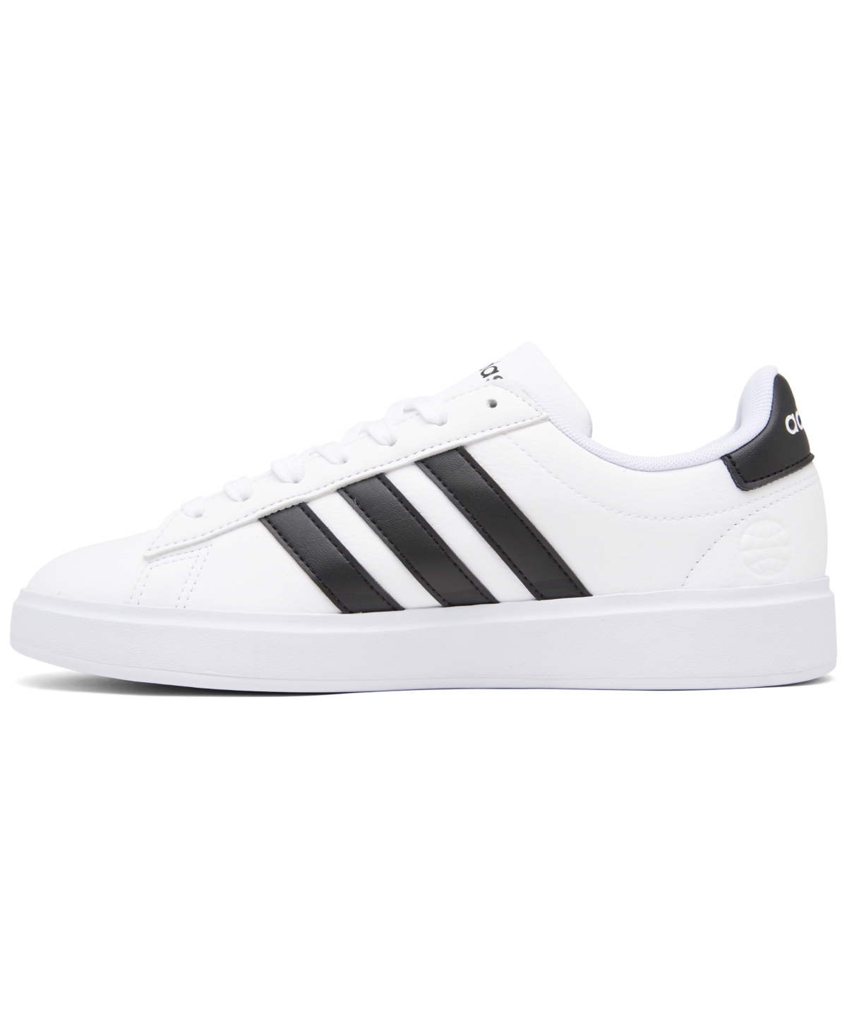 adidas Women's Grand Court Cloudfoam Lifestyle Court Comfort Casual Sneakers from Finish Line - Core Black
