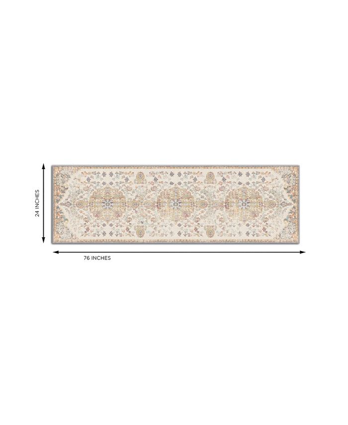 GelPro Nevermove Retro Taryn Kitchen Runner, 24" x 76" Macy's
