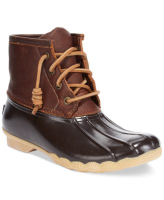 black sperry duck boots on sale