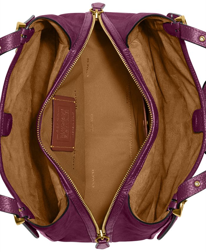 COACH Lori Mixed Leather and Suede Shoulder Bag & Reviews Handbags