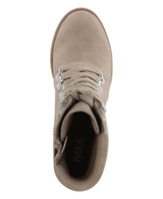 Women's Annamaria Block Heel Lug Sole Biker Boots