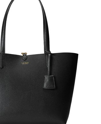 Lauren Ralph Lauren Large Reversible Faux Leather Tote Bag & Reviews -  Handbags & Accessories - Macy's