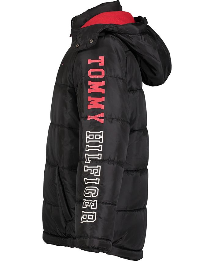 Tommy Hilfiger Big Boys Classic Logo Puffer Jacket & Reviews Coats