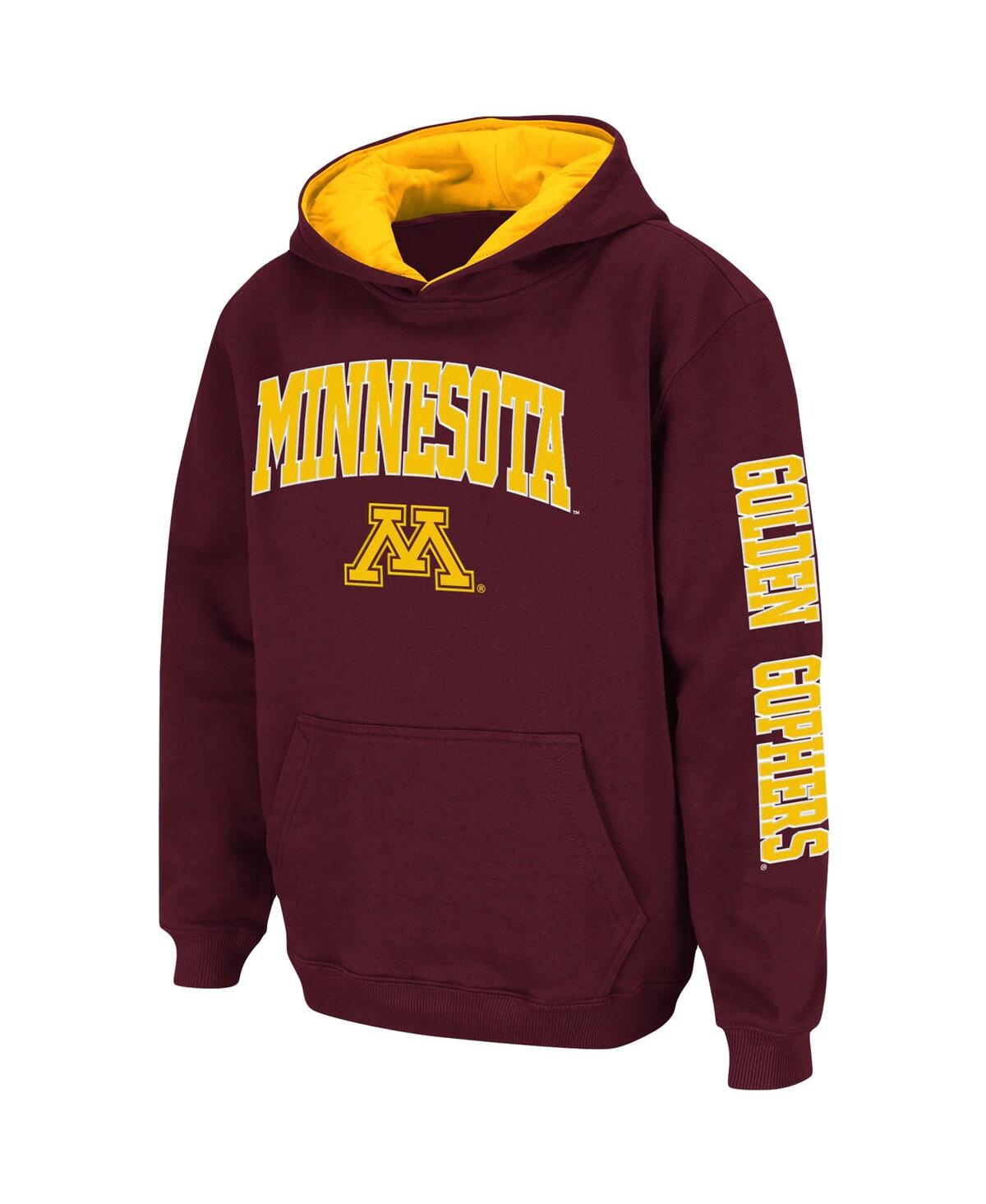 Colosseum Big Boys  Maroon Minnesota Golden Gophers 2-hit Team Pullover Hoodie In Maroon