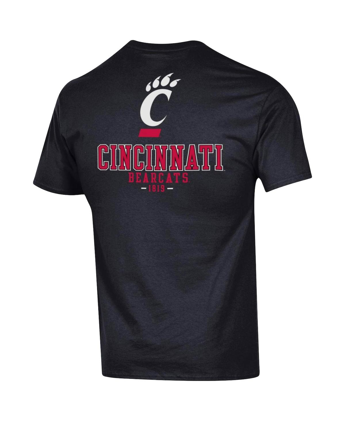 Men's ChampionCincinnati Bearcats Stack 2-Hit T-shirt - Black