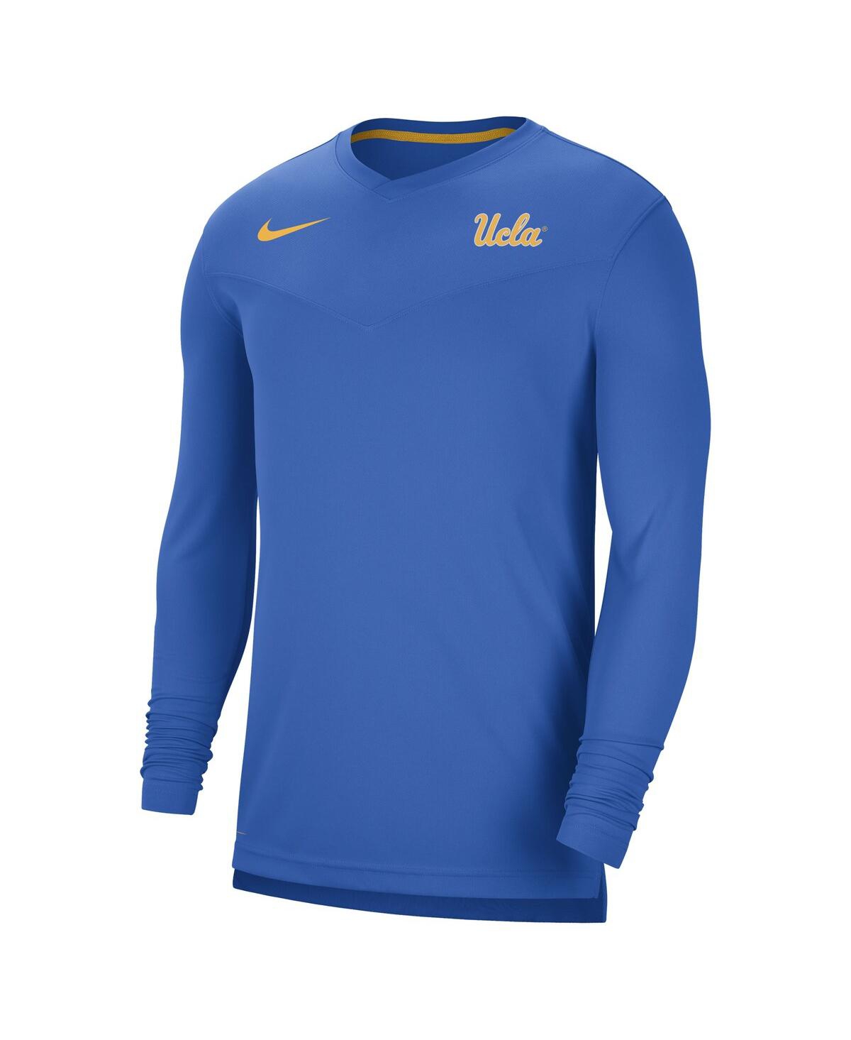 Men's NikeUcla Bruins Coach Performance Long Sleeve V-Neck T-shirt - Blue