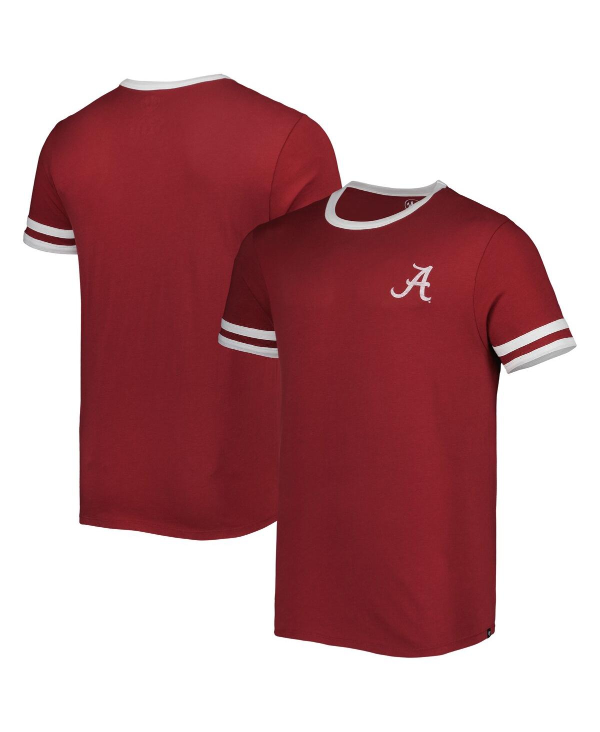 47 Brand Men's '47 Crimson Alabama Crimson Tide Otis Ringer T-shirt In Cardinal