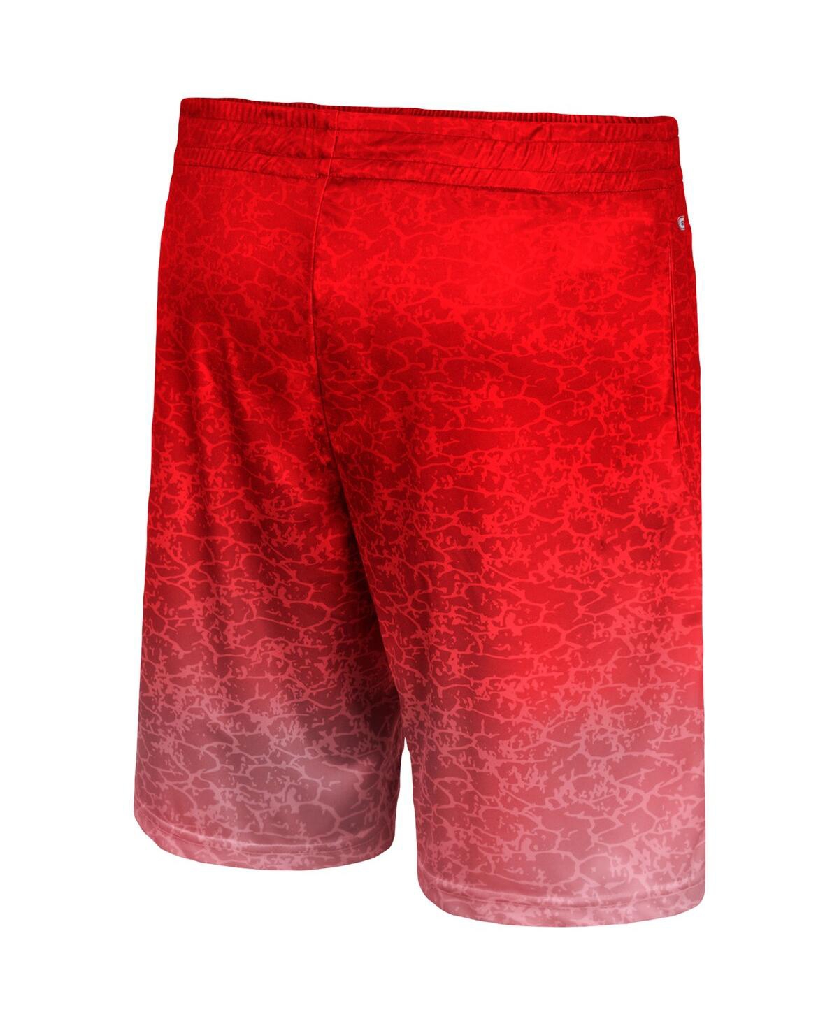 Shop Colosseum Men's  Red Wisconsin Badgers Walter Shorts