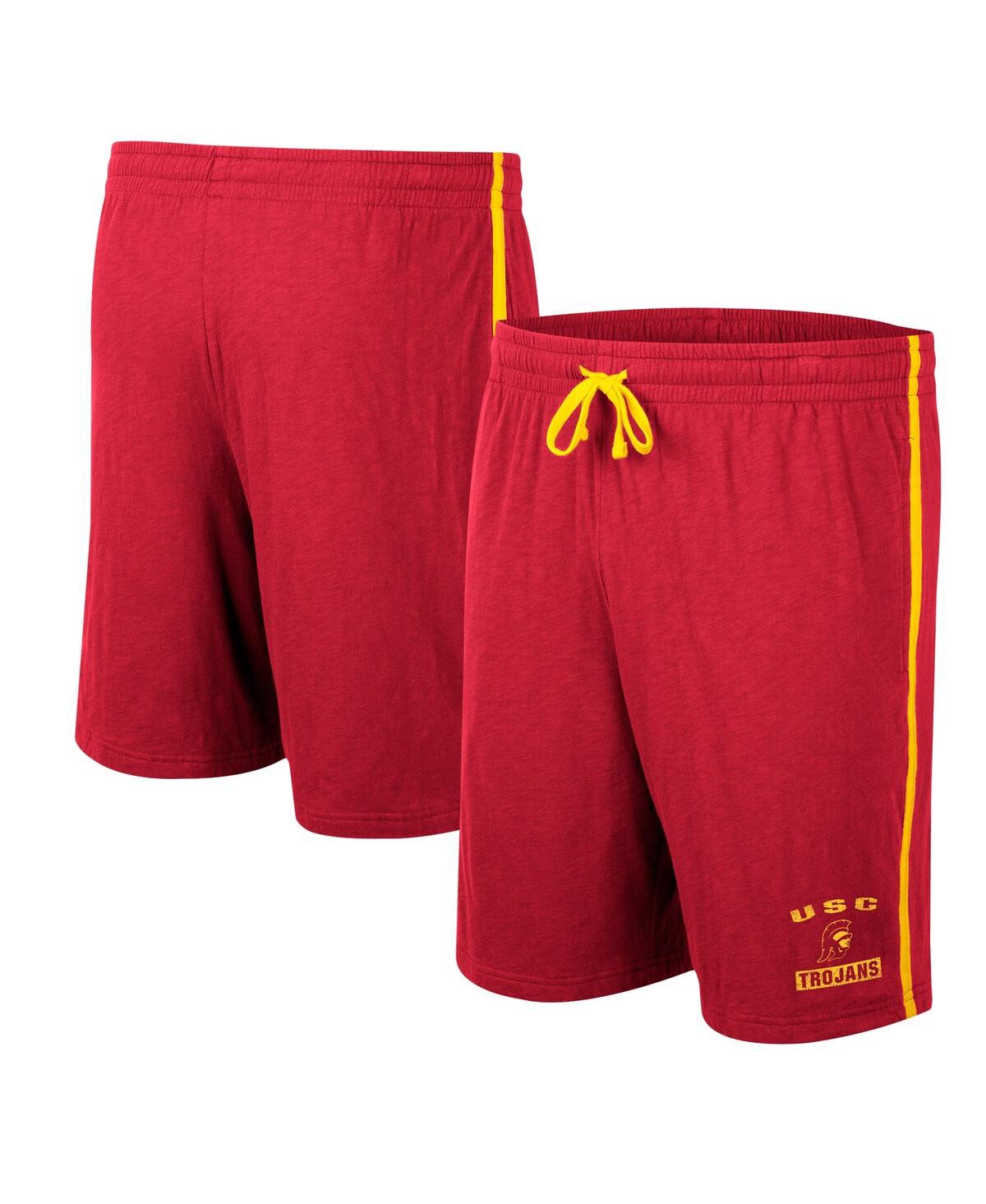 Shop Colosseum Men's  Cardinal Usc Trojans Thunder Slub Shorts